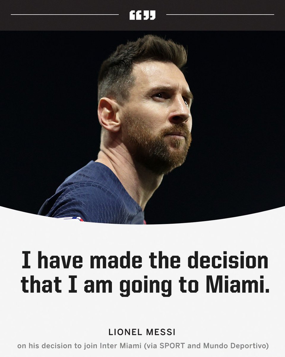Lionel Messi confirms that he is joining Inter Miami 🌴