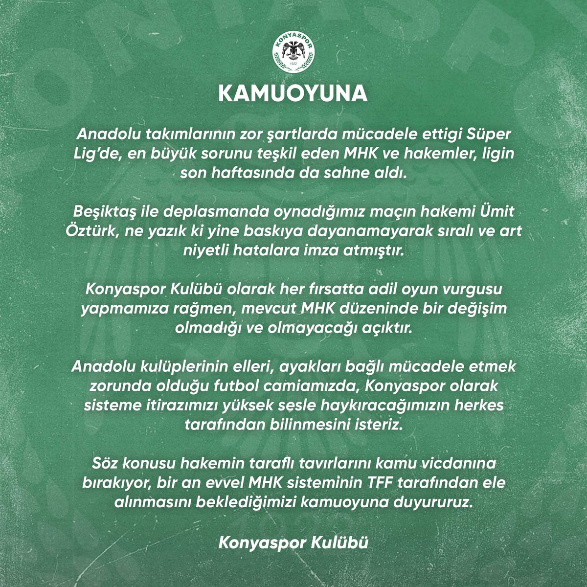 TÜMOSAN Konyaspor tweet media