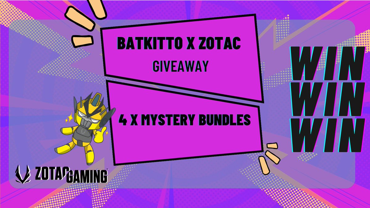 It's Giveaway Time! 🕸️

We've got 4 awesome ZOTAC X Spider-Man: Across The Spider-Verse mystery bundles to giveaway!

To enter:
✅ Follow @batkitto & @ZOTAC_UK
🔁 Like & RT this tweet
👬  Tag a friend!

Ends 14/06. UK only. Good Luck
#ZotacxSpiderversemovie #SpiderVerse #giveaway