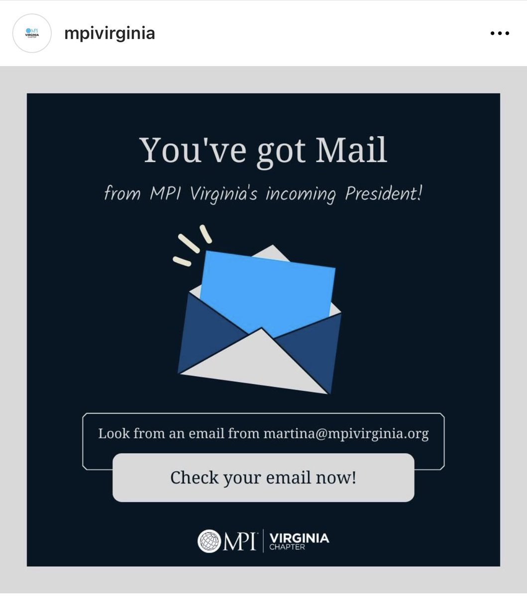 Hey! <a href="/MPIVirginia/">MPI Virginia Chapter</a> did you get my email? Make sure it didn’t hit your spam folder! 

Not a member? 

Ask me about it… it’s actually pretty interesting! There are no secrets, only conversations!

#mpi #mpivirginia #meetingplanners #events #eventplanning
