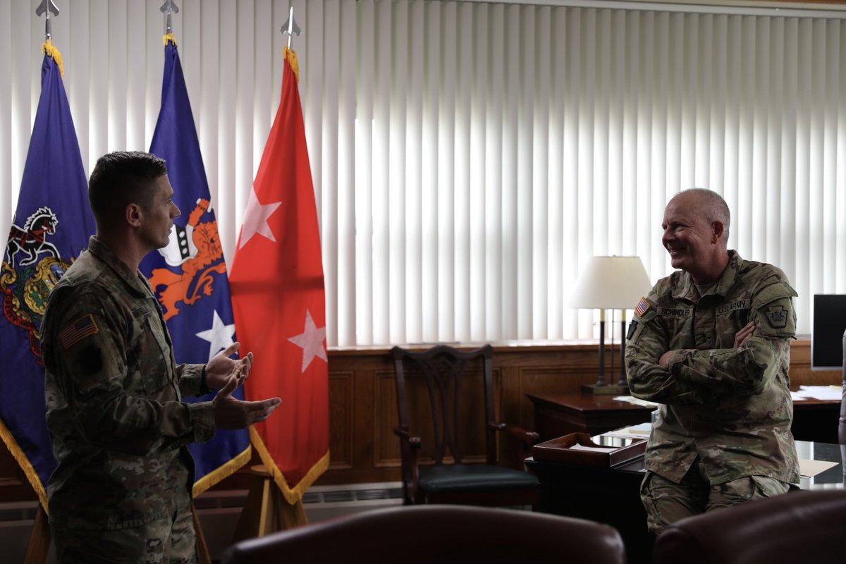 TAGofPA's tweet photo. When people assume others will act, it’s good to see @PANationalGuard members stop and help those in need. Proud of Maj. Mark Martella for his actions to save a stranger’s life last week. He &amp; another Good Samaritan kept a citizen alive until EMTs could get him to the hospital. https://t.co/fHH2pBuGBy