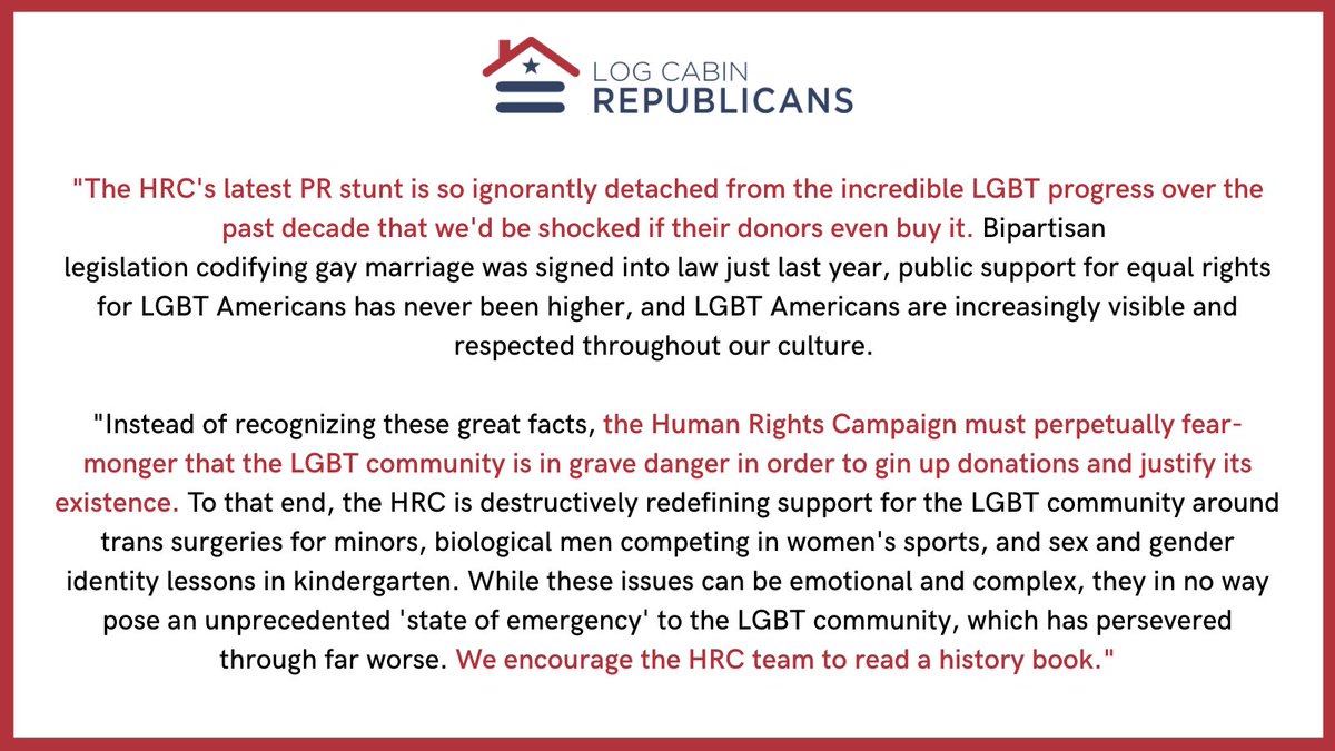Log Cabin Republicans tweet media