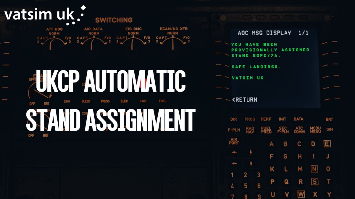 Like to see your assigned stand before landing? Head over to ukcp.vatsim.uk and opt in under 'My Preferences' #vatsim #realism