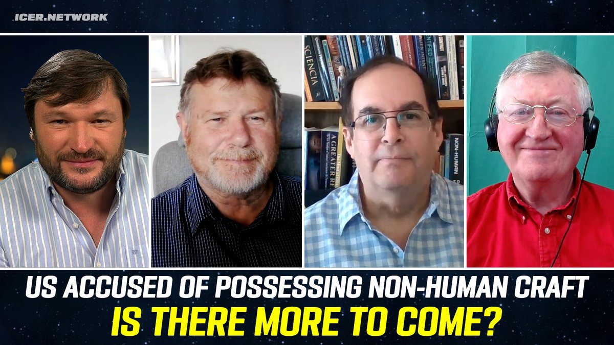 icer_network's tweet photo. US accused of possessing intact, non-human craft - ICER Current Affairs Show starts at 8:30 PM GMT here: https://t.co/dHmF72m7WQ #ufotwitter https://t.co/mYj6CUNz5j