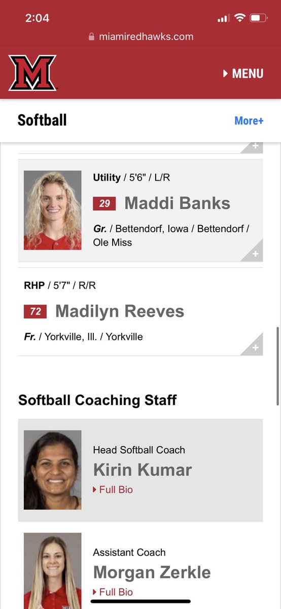 Jodi (@reeves72) on Twitter photo Itās getting real!! YHS Varsity softball heads to State for the first time in program history and then I see thisā¦
Official 2024 Miami University RedHawk Softball Roster! #loveandhonor #allgasnobrake
<a href="/MadiReeves18/">Madi Reeves</a> <a href="/_YHSsoftball/">Yorkville High School Softball</a> <a href="/MiamiOH_SB/">Miami Softball</a> Itās getting real!! YHS Varsity softball heads to State for the first time in program history and then I see thisā¦
Official 2024 Miami University RedHawk Softball Roster! #loveandhonor #allgasnobrake
<a href="/MadiReeves18/">Madi Reeves</a> <a href="/_YHSsoftball/">Yorkville High School Softball</a> <a href="/MiamiOH_SB/">Miami Softball</a>