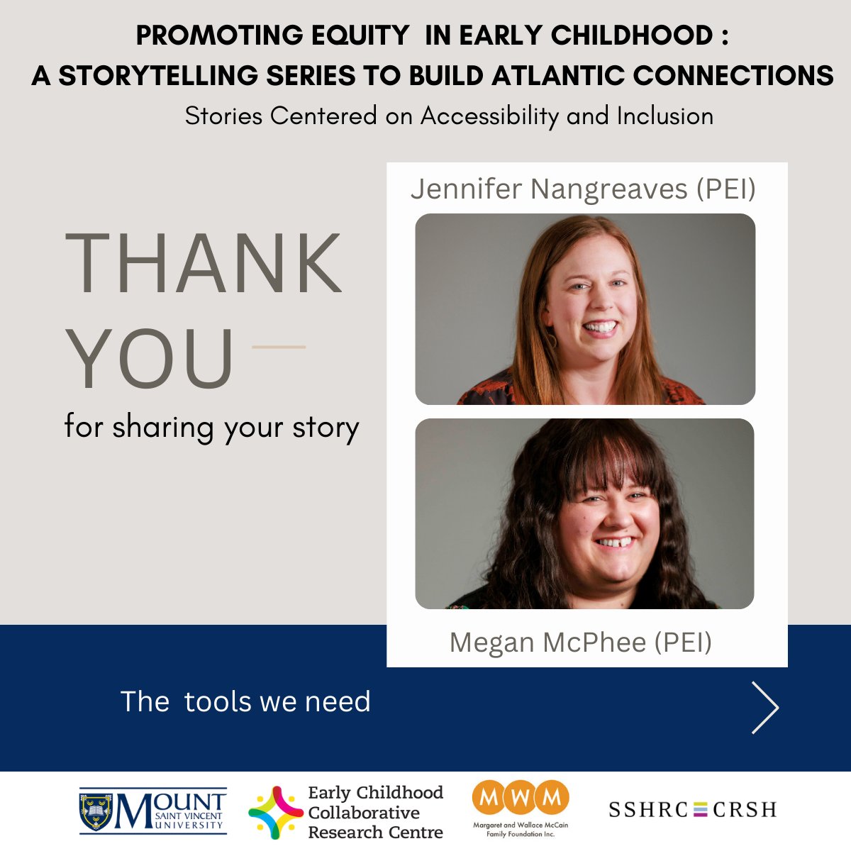 eccrc_msvu's tweet photo. Our third storytelling seminar series centered on Accessibility and Inclusion was all we hoped for, impactful and meaningful. To our storytellers, thank you for sharing your stories.
#earlychildhoodeducation #accessibility #diversityandinclusion #eccrc #equity #storytelling https://t.co/V9qglSzrPf