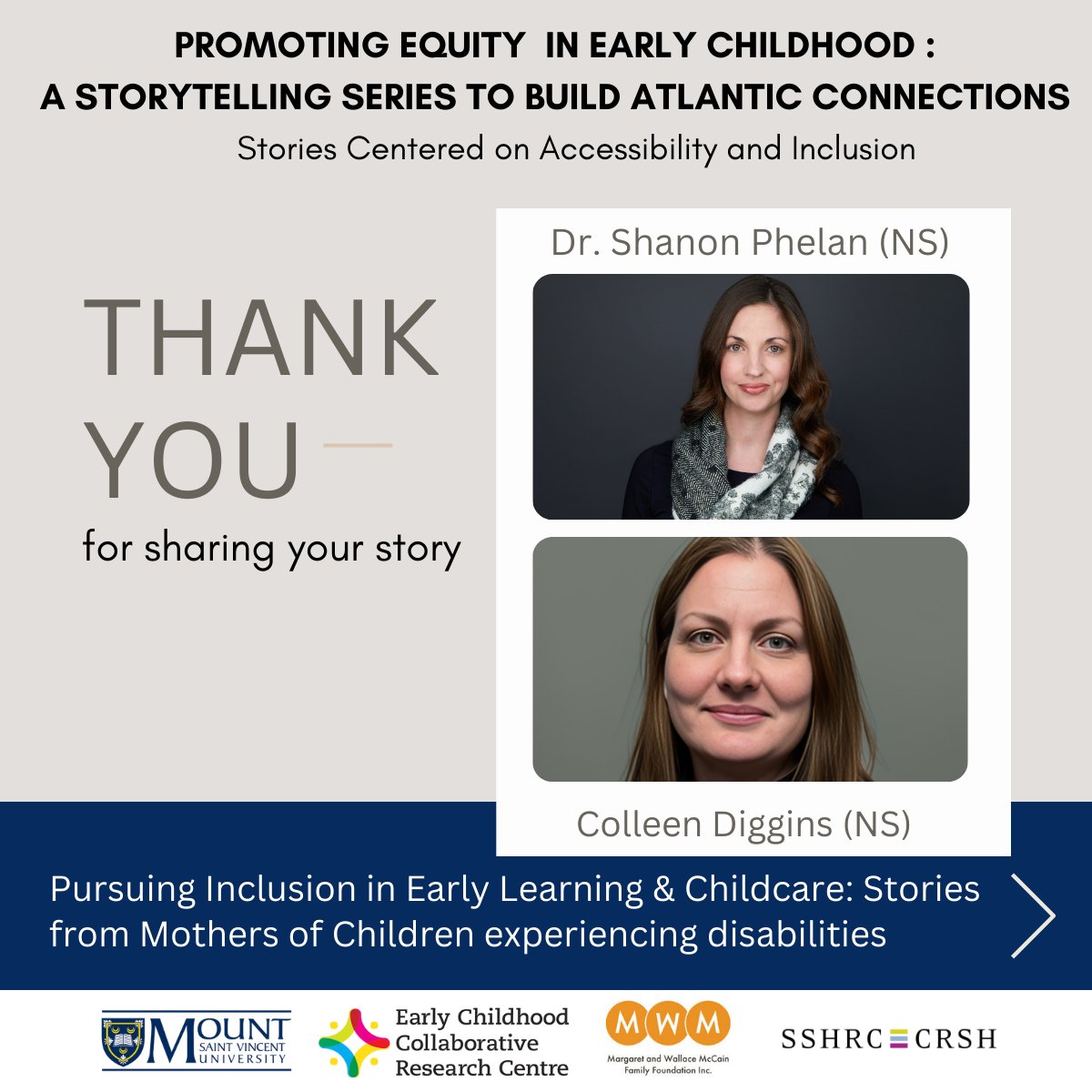 eccrc_msvu's tweet photo. Our third storytelling seminar series centered on Accessibility and Inclusion was all we hoped for, impactful and meaningful. To our storytellers, thank you for sharing your stories.
#earlychildhoodeducation #accessibility #diversityandinclusion #eccrc #equity #storytelling https://t.co/V9qglSzrPf