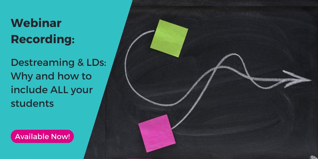 LDatSchool's tweet photo. Did you miss the #LDwebinar we hosted last month about #Destreaming? Don't worry! You can watch the recording anywhere, anytime.

https://t.co/pnVAshUbIs https://t.co/XI3FMALom0