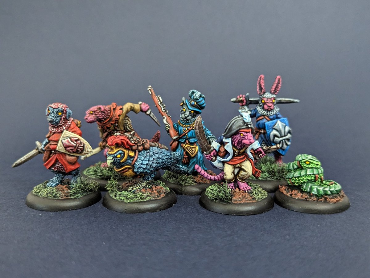 And finally some Burrows and Badgers miniatures I'd finished the other day.