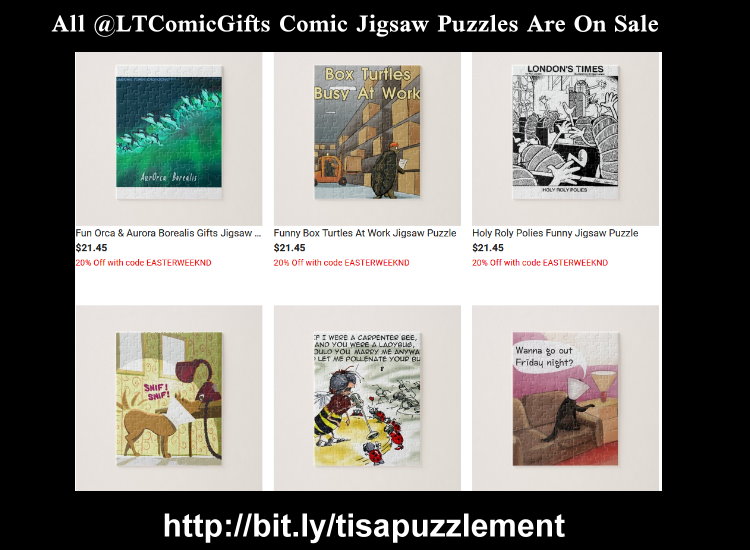 Last Day 20% off #funniest #Puzzles #Giftshop #discounts #deals @RickLondon #Gifts #freepersonalization #shipsworldwide #funnycards Google #1 ranked #offbeat #cartoon #Shop from #comfort of #home @zazzle #humor #guaranteed Use #code SAVETHISJUNE @c/o bit.ly/tisapuzzlement