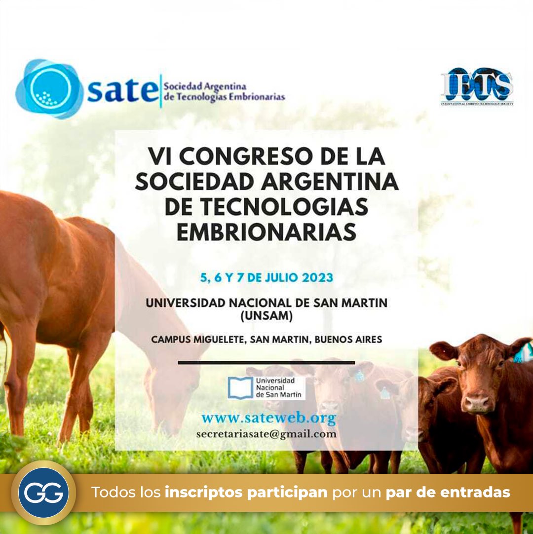 GenGanar's tweet photo. Nueva charla con el M.V. Guillermo Ben 👨🏽‍⚕️ Con tu inscripción participas por un par de entradas para el VI Congreso de SATE 🧬

Anótate ahora acá  👉 https://t.co/qAhZk1WPrg
⁣
🗓Miércoles 14/06
🕑19:00 hs ⁣⁣

La charla es gratuita y en formato virtual 👨🏽‍💻 ¡Te esperamos!⁣⁣ https://t.co/4bzkSPx4Ul