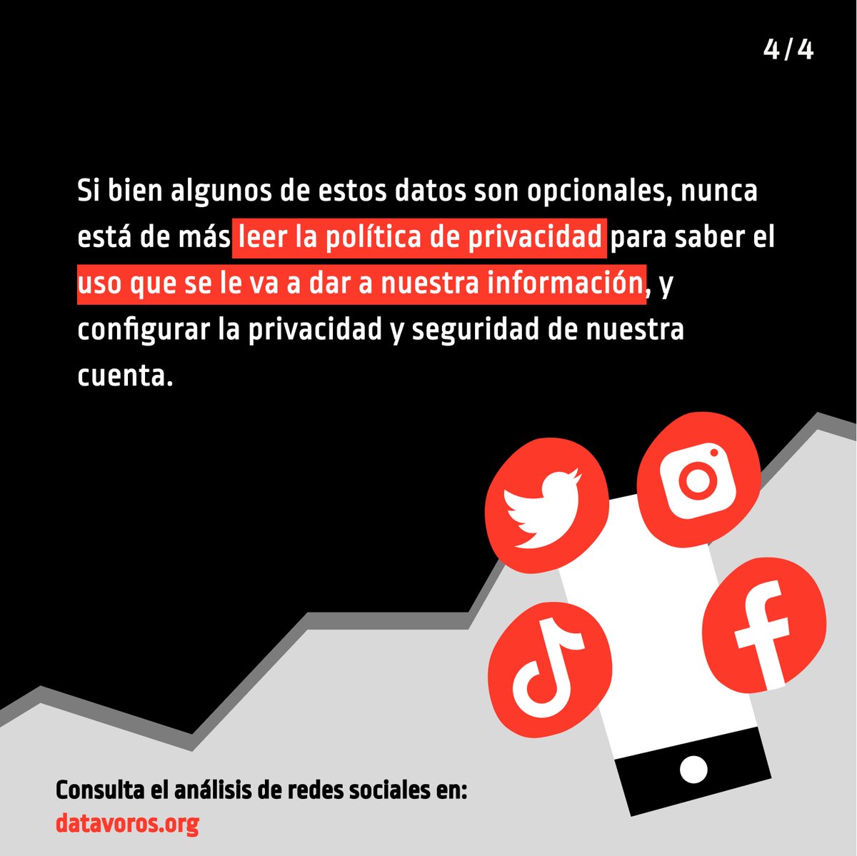 socialtic's tweet photo. ¿Con quién comparte nuestros datos #Twitter?
En la nueva investigación de #Datávoros, analizamos la política de #privacidad de esta red social, los #rastreadores que contiene y el trato que se le da a nuestra información al abrir una cuenta.
👁👁👇
https://t.co/vu8zzjFaUW https://t.co/inegN2LmOH