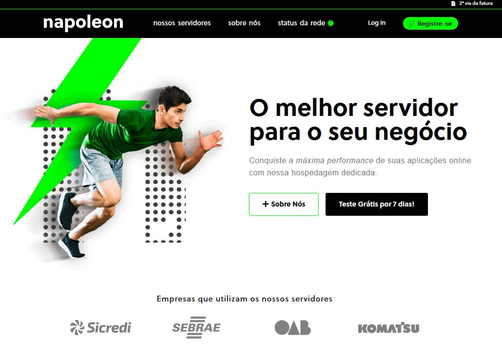 whmcsbr's tweet photo. Descubra o poder da hospedagem dedicada de websites com a Napoleon!

https://t.co/54wudJ3yv2 https://t.co/VP2vxVlBBW