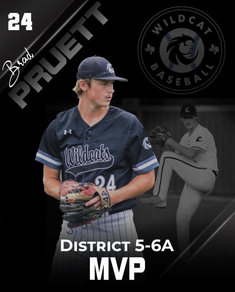 Guyer_Baseball's tweet photo. Congratulations to @Bradpruett8 5-6A MVP https://t.co/vbgLWzMLcD