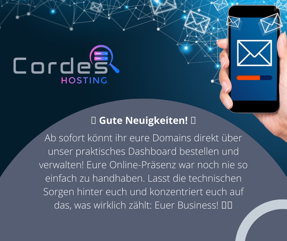 CordesHosting's tweet photo. #cordeshosting #vserver #cloudserver #domains #webspace #reseller #sql #storage #cloud #memory #cpu #hdd #ssd #teamspeak #ts3 #ts3server #teamspeakserver #domainoffer #offer #NeueFunktionen #DashboardUpdate #DomainManagement #Einfacherdennje https://t.co/O3FfCFpnTj