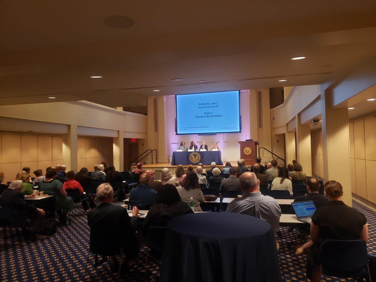 AmPhilSociety's tweet photo. Today we welcome Barbara Oberg for a celebration of her work! Thank you to everyone who made their way to Philadelphia, or who are viewing remotely! #BarbaraFest2023 #Philadelphiaconference https://t.co/qgVgIMYu5Y