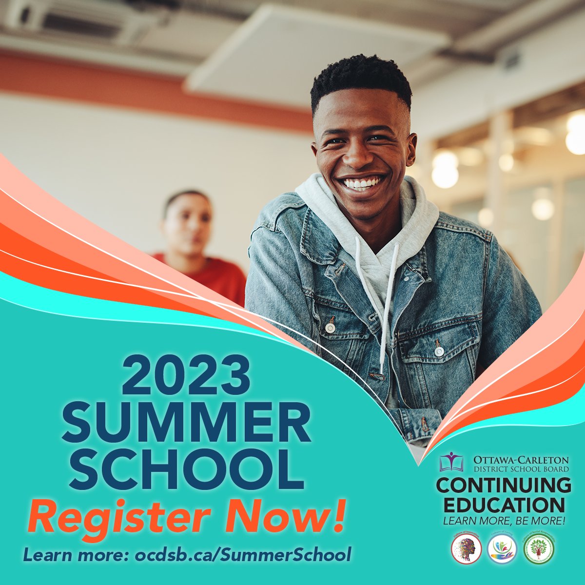 Keep your learning momentum going with the OCDSB's 2023 Summer School programs! If you're in grade 6-12 or an adult learner, we've got something for you. Students from all school boards are welcome. Register today and make the most of your summer! bit.ly/3Kyy8kA