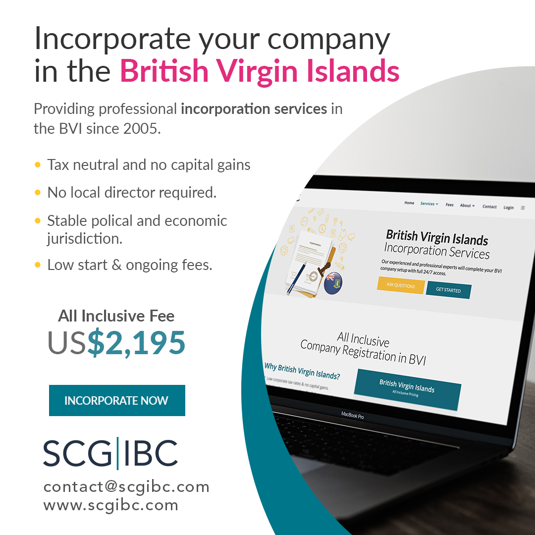 Offshore company incorporation in the British Virgin Islands. Visit our website at scgibc.com

#scgibc #incorporation #companyformation #bahamas #familyoffices #companyregistration #offshore #offshorecompany #britishvirginislands #bvi