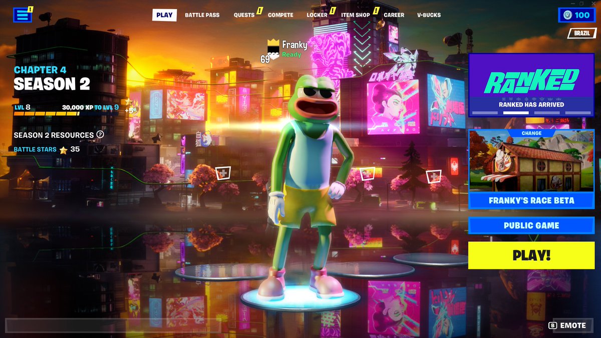 Exciting news on the horizon! 🚨

Franky The Frog is coming to...

- Fortnite
- eSports
- NFTGaming

🐸🎮