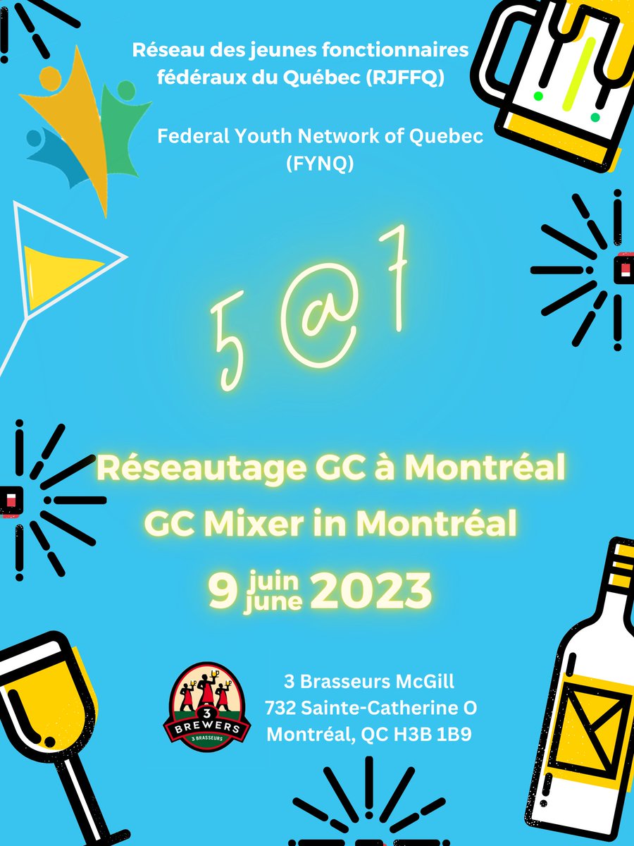 FYN_RJFF's tweet photo. Friends in Montreal! 🌟 Join us for a networking mixer this Friday from 5pm - 7pm. Space is limited. Don't miss out on this opportunity to expand your network! Register today: https://t.co/OXPXGU2A0I https://t.co/JMEd4QZGzF