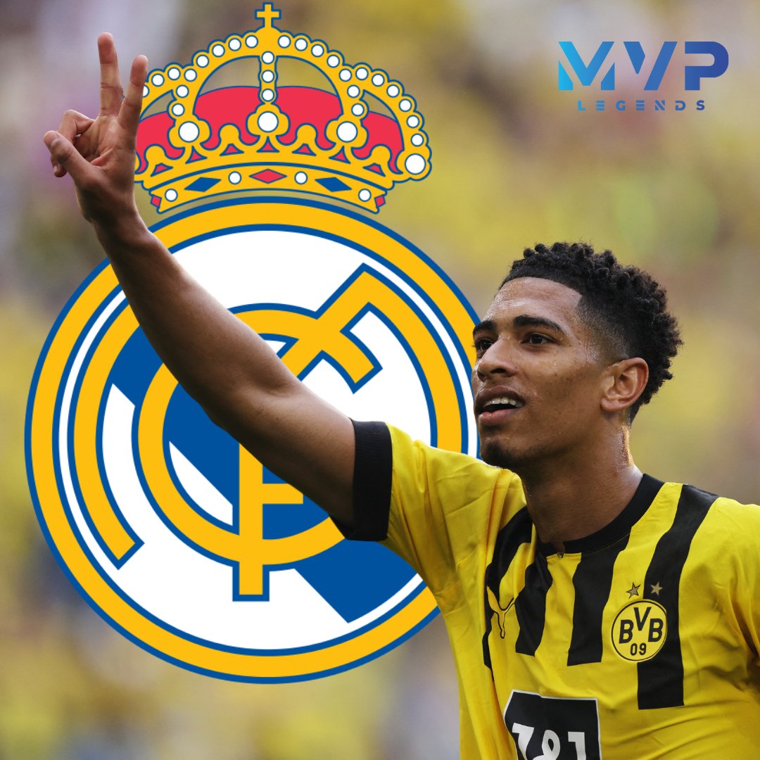 MVPLegendsMX's tweet photo. ¡La joya inglesa se va a Madrid!⚽️🇪🇸

El Borussia Dortmund de la Bundesliga llegó a un acuerdo de 103 millones de euros fijos más un 30 % en variables para mandar al estelar atacante de 19 años Jude Bellingham al Real Madrid. 

#HalaMadrid #RealMadrid #LaLiga https://t.co/p1l9Al5JTo