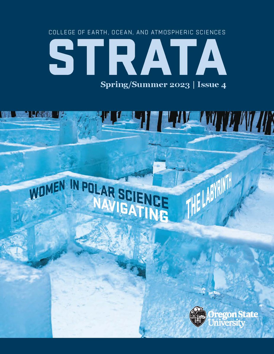 We are thrilled to announce the imminent publication of the newest issue of our signature research magazine, Strata, with a cover story examining the experiences of some of our women polar scientists. Look for the print edition soon! blogs.oregonstate.edu/strata/