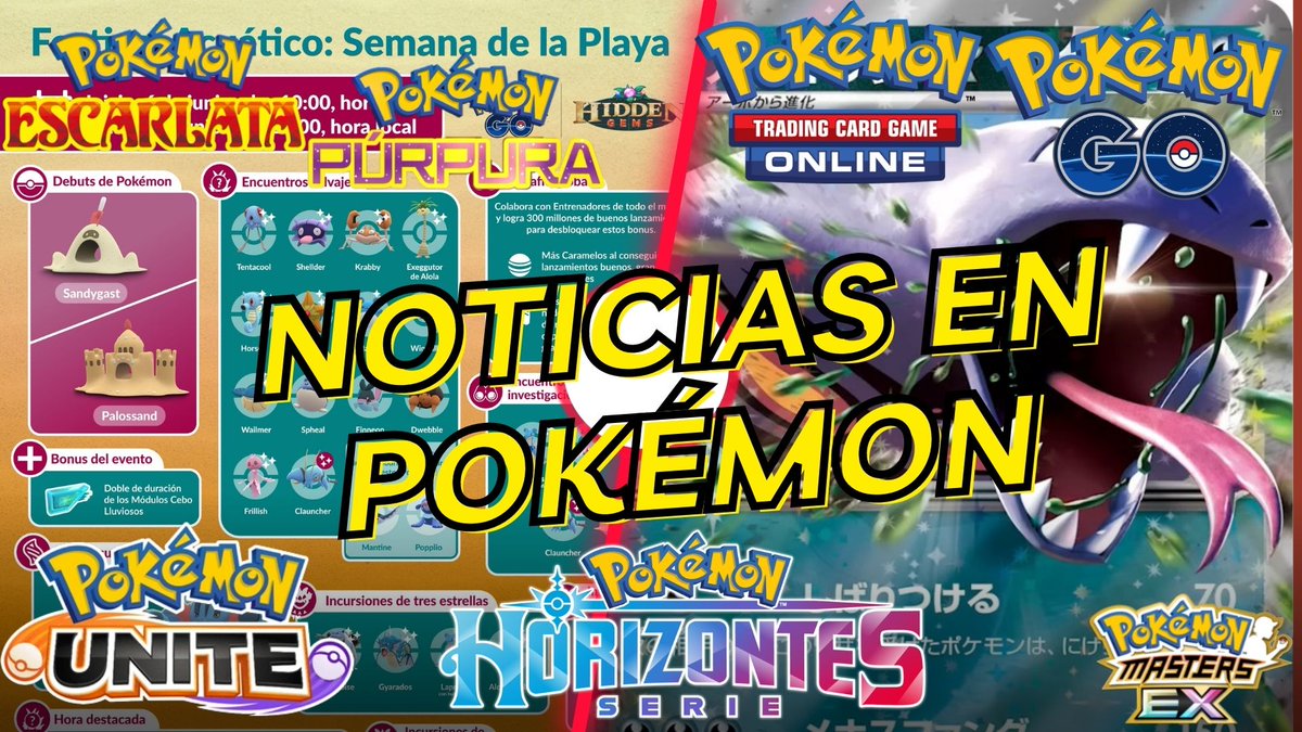 Mardant01's tweet photo. 🔥 Noticias Pokémon  
👉 Anime Horizontes Pokémon
👉 Noticias de Pokémon TCG 
👉 Pokémon GO 

Link: https://t.co/1kUrMGt9M6

#Pokémon #Pokemon #YouTube #Noticias #PokemonScarletViolet #pokemonunite #PokemonGO #pokemoncommunity https://t.co/t8jpduAshZ