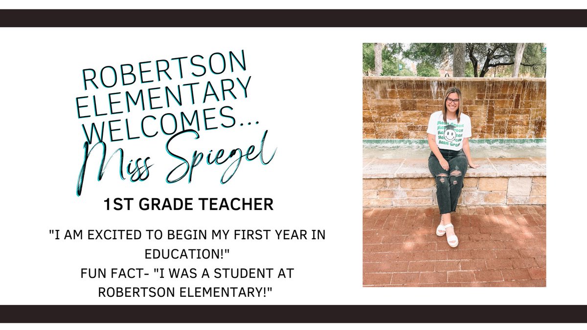 Welcome Miss Spiegel!!! #RESUbuntu <a href="/Robertson_Elem/">Robertson Elementary</a>