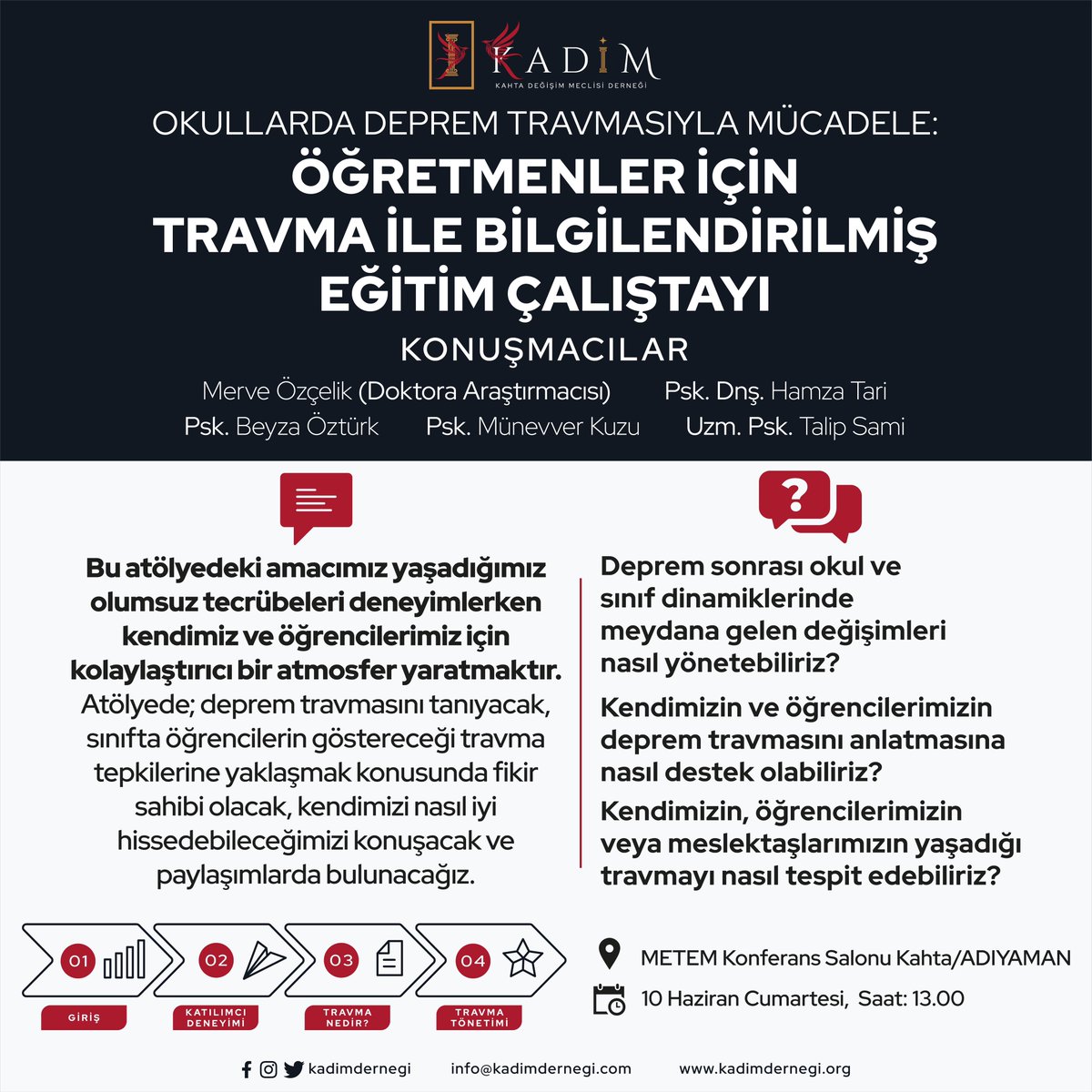 Depremin etkilerini hep birlikte yönetebilmek için hep beraber hareket edeceğiz! Öğretmen arkadaşlarımıza destek olmak...