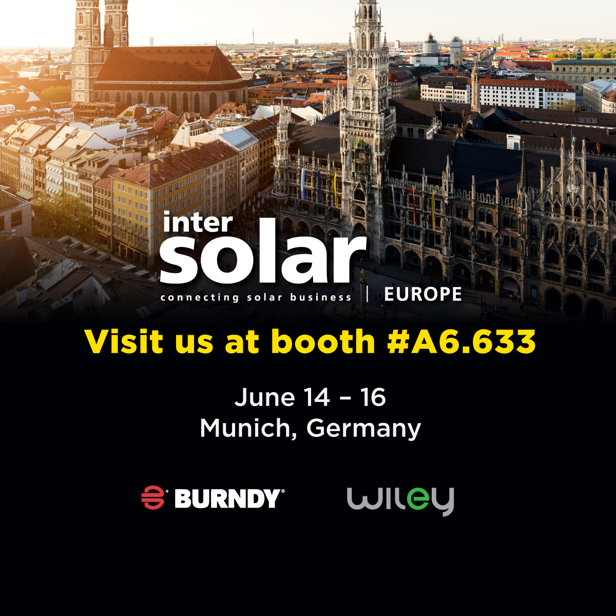 We’re 1 week away from @Intersolar Europe ☀️ in Munich! We’ll be exhibiting from June 14-16 at booth A6.633. Swing by our booth to learn more about our connection solutions. Discover more about Intersolar Europe: hubs.ly/Q01RL8pG0
#InterSolarEurope