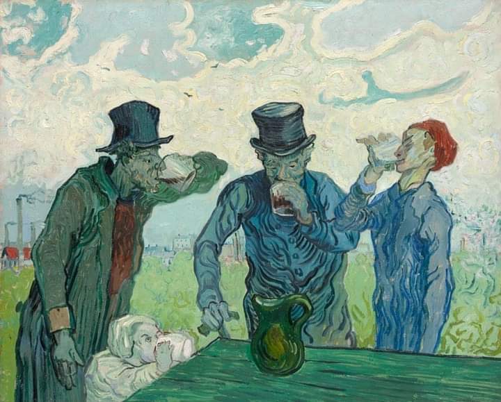 Los bebedores. Auvers sur Oise 1890. Vincent Van Gogh