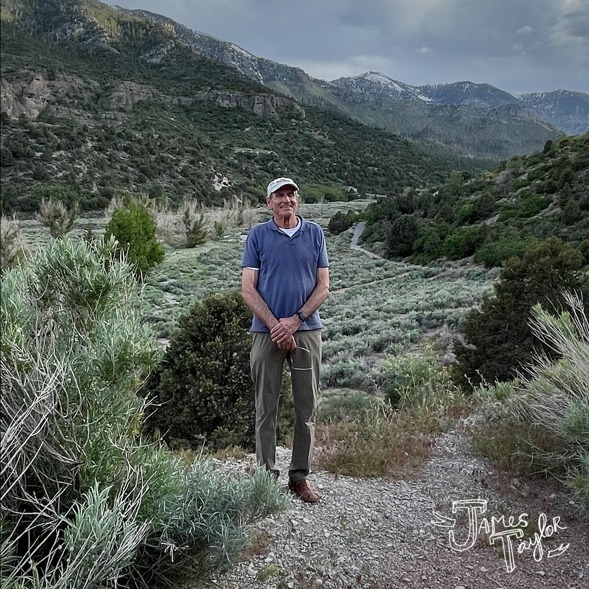 JamesTaylor_com's tweet photo. Mt Charleston! 🌲🏞️ James, Kim, and Henry took full advantage of a day off by exploring the scenic trails north of Las Vegas. But don't worry, he'll be back at @TheChelseaLV for another show tonight!

#JT #JamesTaylor #MtCharleston #HikingAdventures https://t.co/zMma5g5PIr