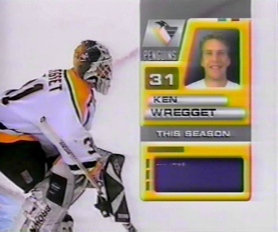 PensVault's tweet photo. Ken Wregget 1996-97 Home Set 1 Game Worn Jersey

Wregget wore this jersey for 14 games with the @penguins. He posted a record of 8-3-3 over that span. In addition, he recorded 1 shutout while posting a .910 save % and a 3.33 GAA
#LetsGoPens https://t.co/246R2zpUl2