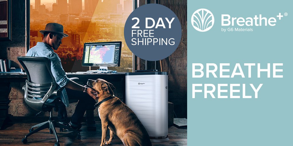 Combat the smoky skies from wildfires with Breathe+ air purifiers. Order NOW, and use code FIRE23 for FREE 2-day shipping. Breathe cleaner, faster! 💨🚚 #BreathePlus #AgainstTheSmoke #CleanAir #FreeShipping #StayResilient #FIRE23 breatheplus.tech/products/breat… <a href="/G6Materials/">G6 Materials Corp TSX-V: GGG, OTCQB: GPHBF</a>