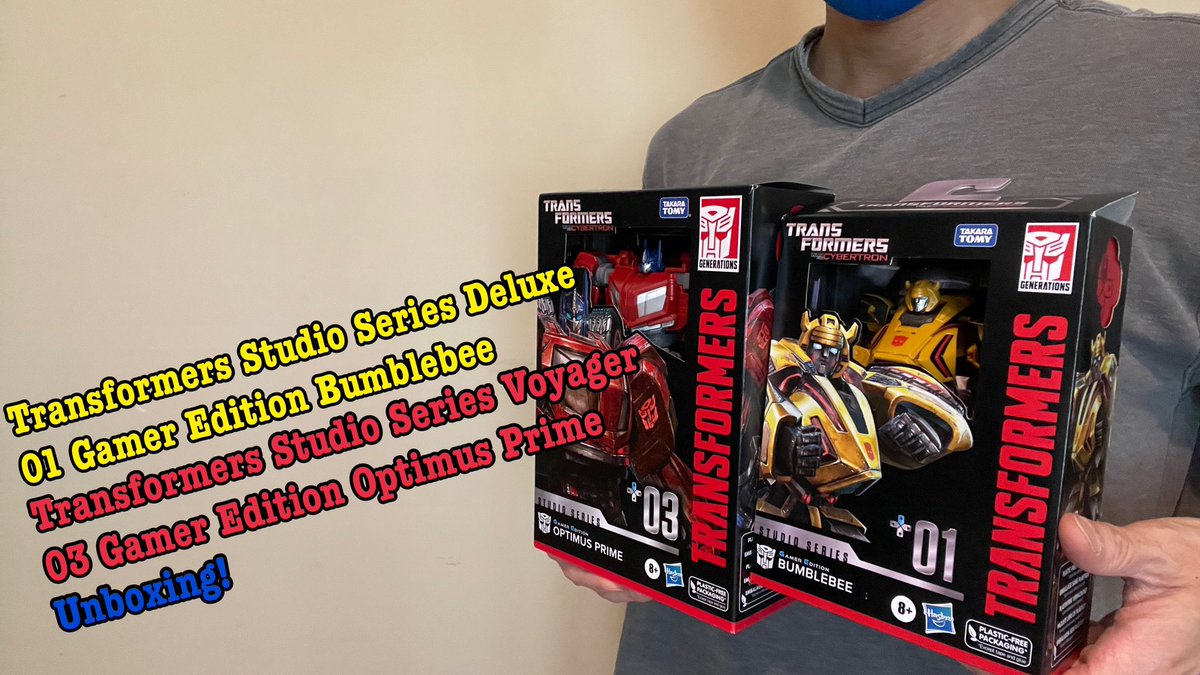 corollas's tweet photo. This week we'll be unboxing Transformers Studio Series Gamer Edition 01 Bumblebee & 03 Optimus Prime. Don't forget to SUBSCRIBE to my channel!
https://t.co/kndPxjDCTo
#Unboxing #Hasbro #Transformers #StudioSeries #GamerEdition #WarForCybertron #OptimusPrime #Bumblebee https://t.co/yvznHCKVyw