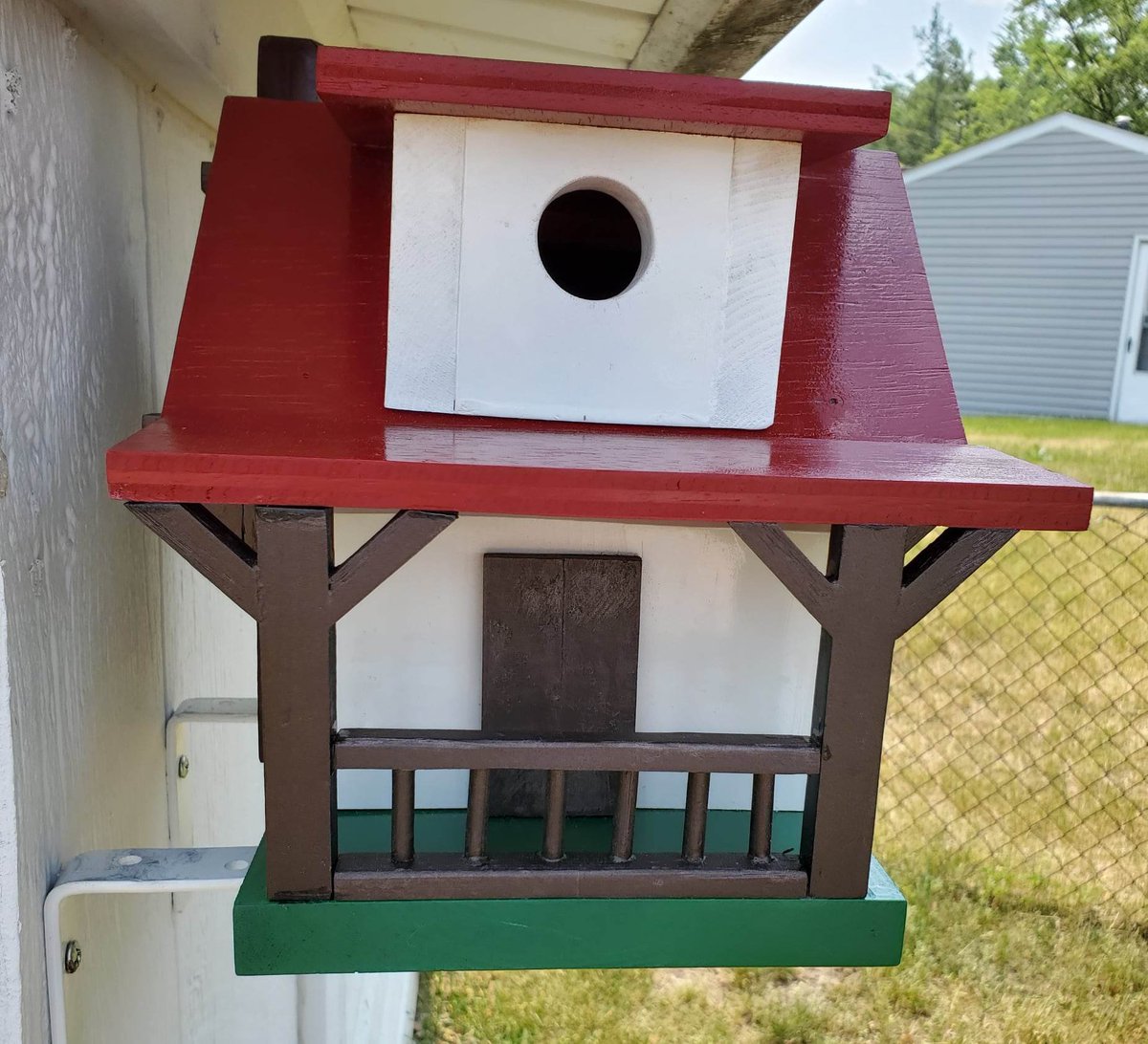 technoveinsmom's tweet image. Feeling incredibly blessed to have a sweet hubby who not only fills my life with love but also crafts the most adorable surprises! Look at this adorable birdhouse he made for me! 😍🏡 #CraftedByLove #HubbyGoals #BirdhouseBliss