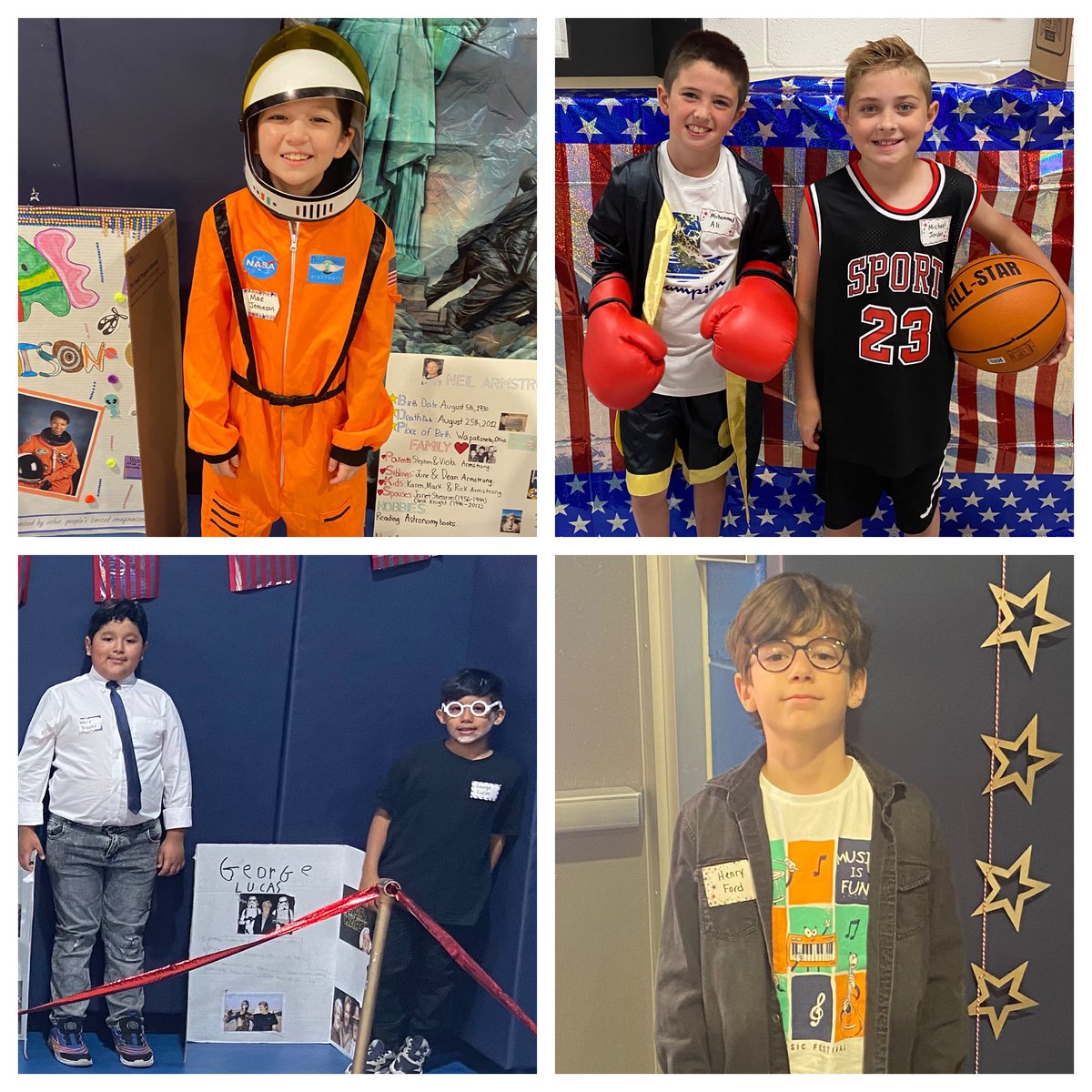 AAquino3rd's tweet photo. I am so proud of all of our “Famous Americans”! You worked so hard and did a wonderful job ❤️🇺🇸💙 https://t.co/lMctfxrxM3