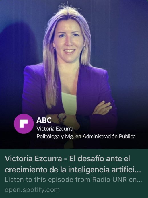 VictoriaEzcurra's tweet photo. “Frente al avance la IA la tarea educativa es proteger el debate público democrático”.
Entrevista para @radiounr 

https://t.co/zj3e1fAyG1 https://t.co/xyqli1wcfu