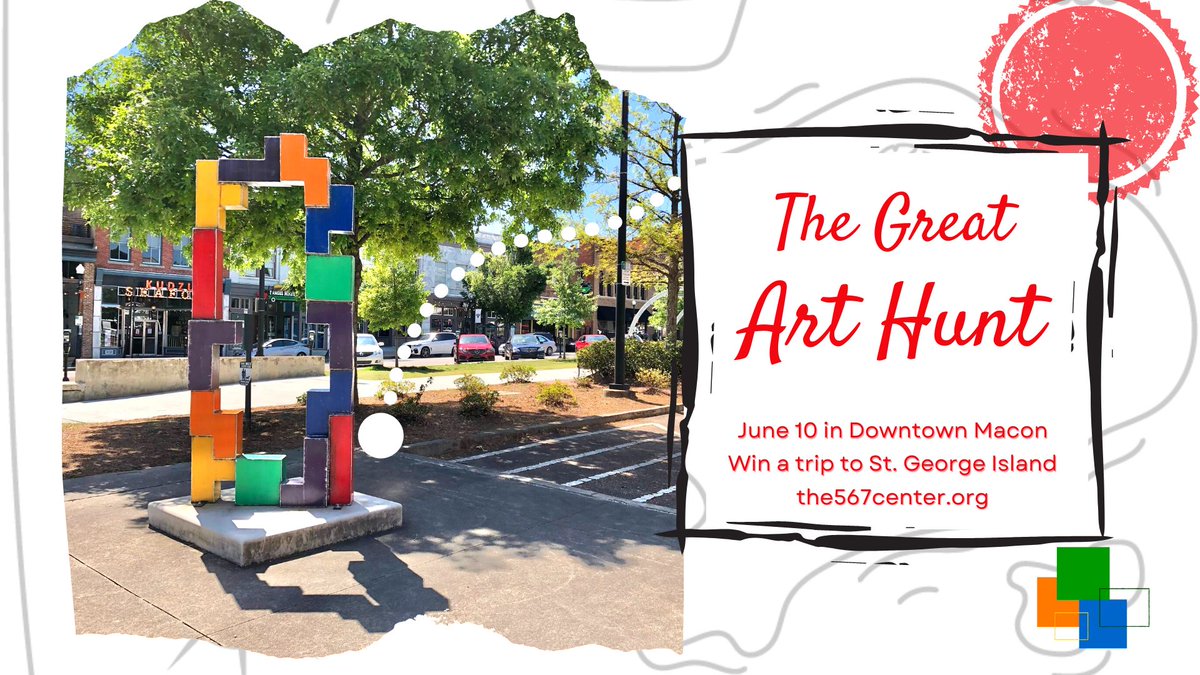 The Great Art Hunt is this weekend! Find all the murals and sculptures, and you could win a week at the beach!

the567center.org/great-art-hunt
