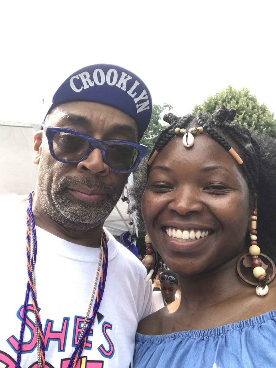 empressshanist's tweet image. My first #curlfest met Spike Lee