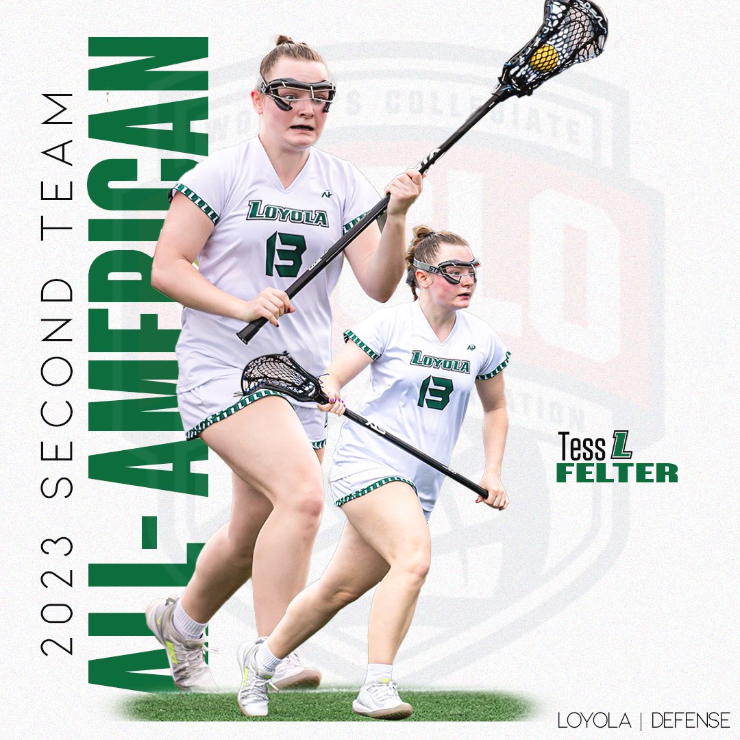 WCLO_US's tweet photo. Congratulations to our Second Team All-American defensemen!

- Tess Felter (Loyola)
- Jennifer Chances (WPI)
- Ally Carle (St. Thomas)
- Hailey Messer (Lafayette) https://t.co/HAA5iVxJIE