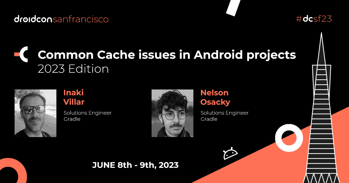 🚨Speaker card update! 🚨

<a href="/nellyspageli/">Nelson Osacky</a> has been added to a talk with <a href="/inyaki_mwc/">iñaki villar</a> 🌉 In this talk, they will discuss some of the common #Gradle build caching issues that #AndroidDevs face, &amp; provide solutions to these problems.

Read the abstract here: sf.droidcon.com/inaki-villar/