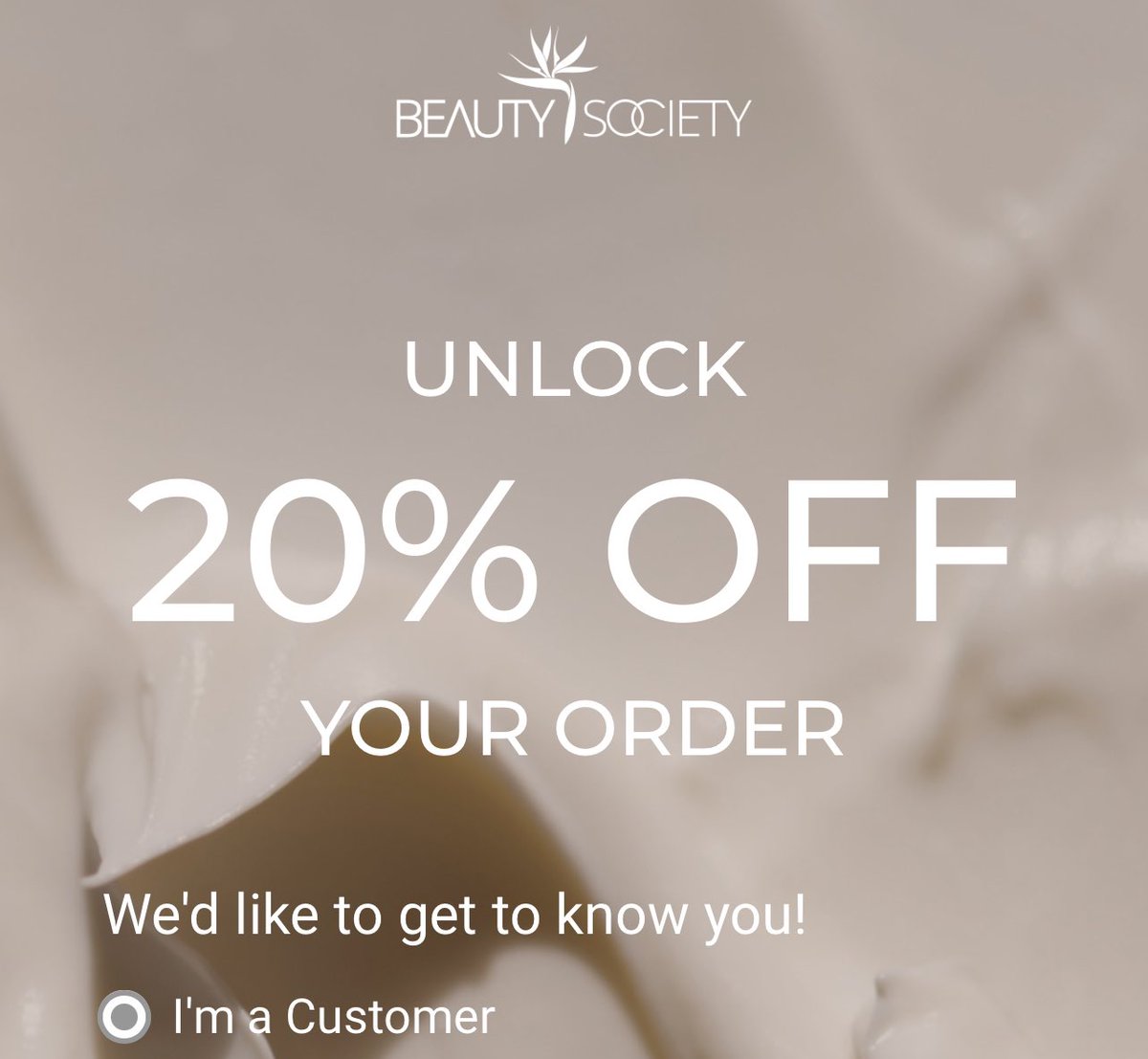 Hey Beautiful ~ LOVE #BEAUTY, #COSMETICS & #SKINCARE?!

Unlock 20% via link in bio to my personal Beauty Society site. 🤍🤍🤍 OR head over and follow my @BSocietyAdvisor and find direct link there. 🥰 #unlocksavings