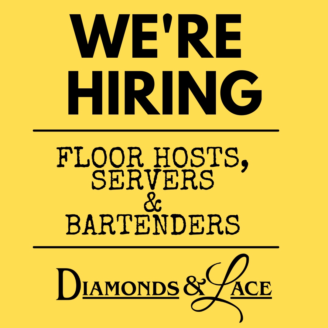 We are hiring Floor Hosts, Servers & Bartenders!
Apply within!

.
.
.
#security #floorhost #NowHiring #EntertainmentIndustry #JobHunt #JobSearch #EmploymentOpportunity #EastTN #HelpWanted #Jobs
#bikinibar #chattanooga #chattanoogajobs #diamondsandlace