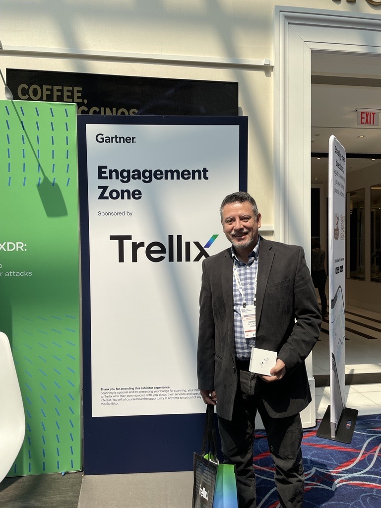 Trellix's tweet photo. #TeamTrellix had a blast at #GartnerSEC 2023! Thanks to all who visited our demo stations and caught up with us at our booth — it’s always a pleasure to chat with customers, partners, and peers about what #LivingSecurity means to us. https://t.co/KFAr0r0HkT