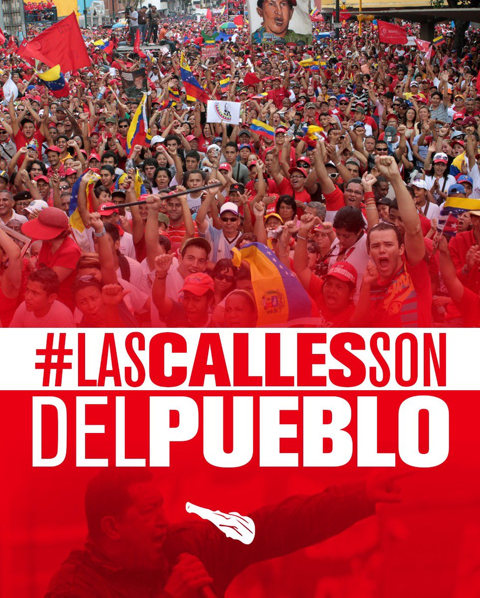 #LasCallesSonDelPueblo No de la burguesía!
Nos mantenemos movilizados en apoyo a nuestro Presidente @NicolasMaduro y la Revolución Bolivariana! 
Nosotros Venceremos! 
@PartidoPSUV @dcabellor @ConElMazoDando