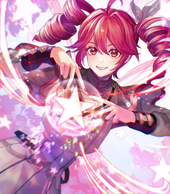 宇佐児丸さんのテトさん!星がキラキラーッと光って綺麗かつ素敵だホーニッコリ笑顔もとってもステキだホー!(≧∇≦)☆【】 #piapro #重音テト