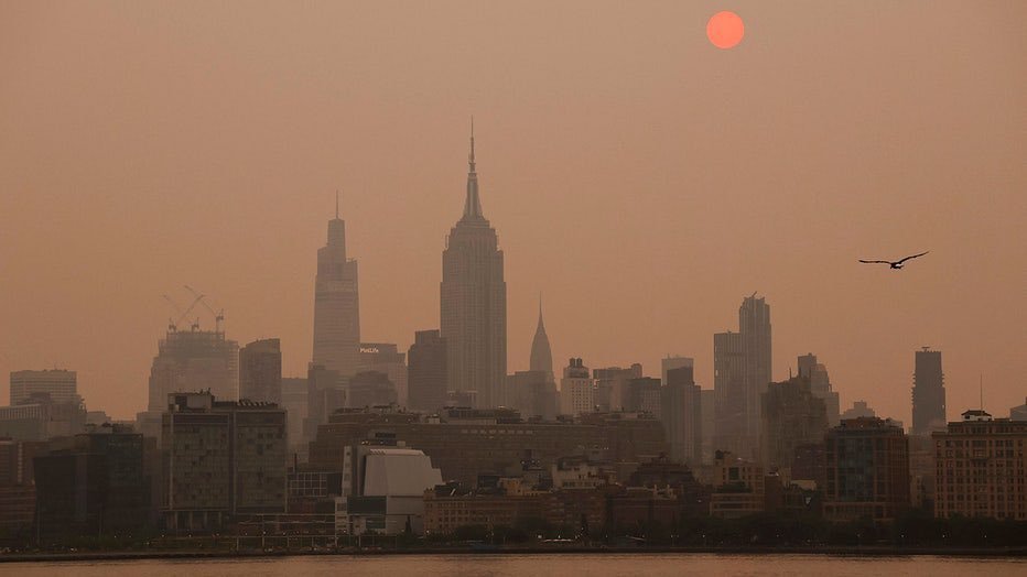 Hey, is this air caused by wildfires in New York and Canada?