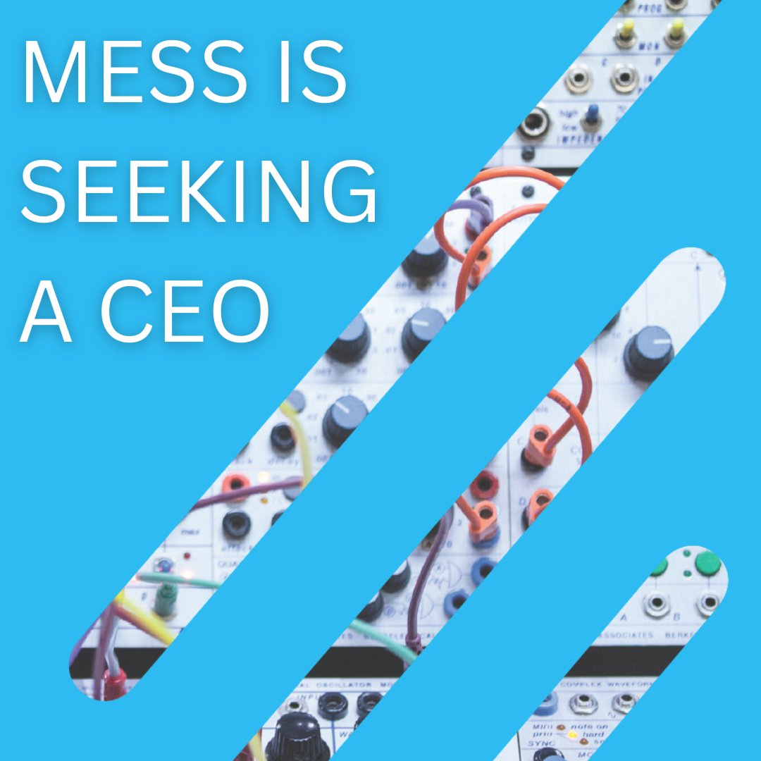 MESS is currently seeking a CEO ⚡ This is a new exciting and diverse position that provides an opportunity for a talented, creative and dynamic professional to take the lead role in a key cultural organisation. Visit: mess.foundation/jobs/