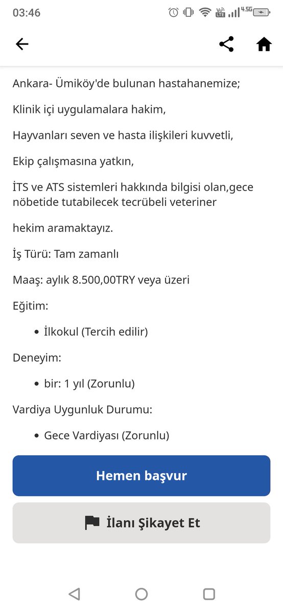 Asgari ücrete Veteriner Hekim arıyorlarmış. Halâ nasıl oluyor ben anlayamıyorum. #veterinerhekim 
#VET @merkezkonseyi @ankaravho #veterinerhekimhakları #hayvansağlığı @csgbakanligi #veterinary #vets #veterinerhekimizbiz #veterinerfakülteleri @TCTarim @tarimveormanbak @OGMgovtr